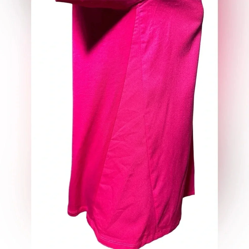 French Connection Hot Pink V-Neck Pullover Blouse Medium Y2K 90s